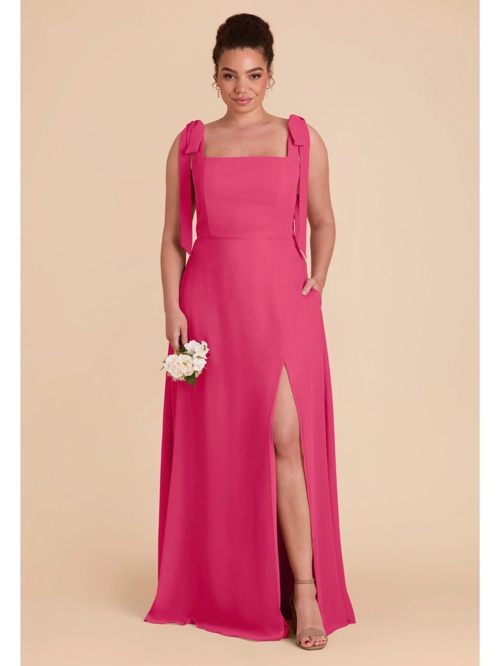 Birdy Grey Alex Dress in Chiffon Fuchsia
